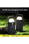 SMAYLİNG 50.000 mAh Ultra Güçlü Powerbank Led Aydınlatmalı Taşıma Askı Hızlı Şarj 22,5w 4xusbMicrolıghtngtypc - 8