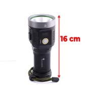 El Feneri Uzun Menzil 5000 Lümen 50W Li-ion 8000 mAh Şarjlı Powerbank Ledli Parlak Su Geçirmez Kamp thumbnail 3