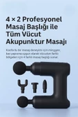 SMAYLİNG Çift Başlıklı Masaj Tabancası Mini Kas Gevşetici Titreşimli Vücut Şekillendirme Cihazı - 7