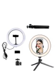 SMAYLİNG Bluetooth Kumandalı 10 İnç LED Tripodlu Makyaj ve Video Işığı Telefon Tutucu + Uzaktan Kumanda Işığı - 5