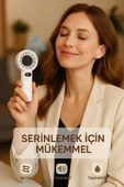 SMAYLİNG Şarjlı Mini El Fanı | Kademe Hız Ayarı, Taşınabilir Serinlik, Dijital Göstergeli - 7