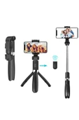 SMAYLİNG Kablosuz Stant Tripod Katlanabilir Uzatılabilir Selfi Çubuğu Ios&android Gopro Uyumlu Vlog Kit - 8