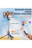 SMAYLİNG Kablosuz Stant Tripod Katlanabilir Uzatılabilir Selfi Çubuğu İOS&ANDROİD Vlog Kit Tiktok İnstagram - 4