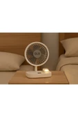 SMAYLİNG USB Masa Fanı Sessiz 5 Kademeli Mini Fan Gece Lambalı Taşınabilir Masaüstü Fan - 2