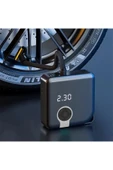 SMAYLİNG Dijital Göstergeli Fonksiyonel Şişirme Pompası Hava Kompresörü Powerbank 4000mah Led Işık - 5