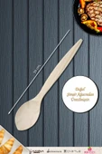 Doğal Şimşir Ağacı Ahşap Tahta Kaşık Spatula Seti Ağaç Kaşık (3lü Set) Şmş-05 - 3