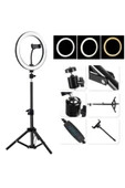 SMAYLİNG "14'' Ring Light Tripod & Bluetooth Kumandalı Işık - YouTube, TikTok, Instagram Çekim Işığı" - 6