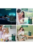 SMAYLİNG Taşınabilir Su Püskürtmeli Masa Üstü Fan 600 ml Hazne 7 Renk LED Işık Zaman Ayarlı Buz Eklenebilir - 4