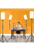 SMAYLİNG Profesyonel Fotoğraf Ve Video Için Çekim Işığı Ring Lıght Stüdyo 10 Inç +2,1 Metre Gölgesiz Lüx - 2