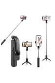 SMAYLİNG Kablosuz Stant Tripod Katlanabilir Uzatılabilir Selfi Çubuğu İOS&ANDROİD Vlog Kit Tiktok İnstagram - 1