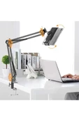 SMAYLİNG Tablet&telefon Tutucu Stand Uzun Kollu Masa Üstü Stant Ayarlanabilir Esnek Açılı 360° Oynar Başlıklı - 2