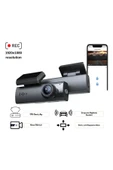 SMAYLİNG 1080P Araç Kamera Wifi+Dvr 3MP Gece Görüş 30Fps Sürüş Güvenliği Sarsıntı Sensörü BLM65 - 1