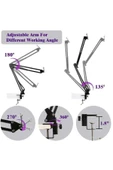 SMAYLİNG Esnek Masaüstü Sıkıştırmalı Tiktoker Ring Light Makeup Led Selfie Yayın Işığı 14 Inç + Stand Lüx - 3