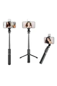 SMAYLİNG Kablosuz Işıklı Stant Tripod Katlanabilir Selfi Çubuğu Ios&android Vlog Kit Tiktok Instagram Pro - 3