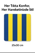 Sarı Lacivert  Çizgili Mouse Pad Kanarya Tutkunlarına Özel Fenerbahçe Temalı - 1