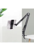 SMAYLİNG Tablet&telefon Tutucu Stand Uzun Kollu Masa Üstü Stant Ayarlanabilir Esnek Açılı 360° Oynar Başlıklı - 3