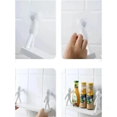 İnsan Figürlü Yapışkanlı Çok Amaçlı Duvar Rafı thumbnail 4