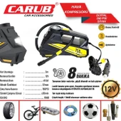 Carub Hava Kompresörü Dijital 150 Psi Siyah - 2