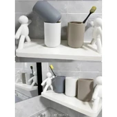 İnsan Figürlü Yapışkanlı Çok Amaçlı Duvar Rafı thumbnail 3