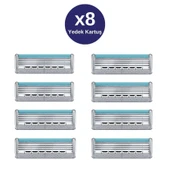 Wilkinson Sword Quattro Titanium Sensıtıve Erkek Tıraş Bıçağı 8 Yedek Kartuşu thumbnail 2