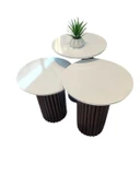 Savana İskandinav 3'lü Ahşap Zigon Sehpa thumbnail 12