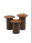 Savana İskandinav 3'lü Ahşap Zigon Sehpa thumbnail 2