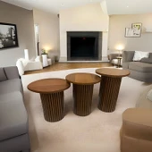 Savana İskandinav 3'lü Ahşap Zigon Sehpa thumbnail 6