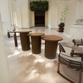 Savana İskandinav 3'lü Ahşap Zigon Sehpa thumbnail 8