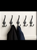 Metal Boncuk Portmanto Askısı Siyah Duvar Tipi – 2’li thumbnail 4