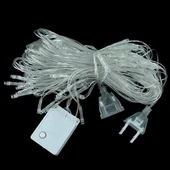 1x2 Metre Dekoratif File Ağ Perde 192 LED 8 Animasyonlu Farklı Işık Modu RGB Fişli thumbnail 3