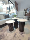 Savana İskandinav 3'lü Ahşap Zigon Sehpa thumbnail 11