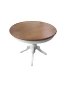 Lindon Baba Ayak Yuvarlak Açılır Masa 110x110 thumbnail 5