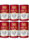 Nutri Canine Nutri Canin Sığır Biftek Etli Tahılsız Yetişkin Köpek Konservesi 400 G 6 Adet - 1