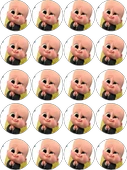 Baby Boss Yenilebilir Yuvarlak Kurabiye Resim Baskı - 1