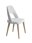 Norveç Natural İskandinav Ahşap Sandalye thumbnail 2