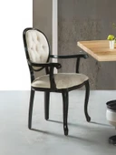 Madalyon Kolçaklı Kapitoneli Sandalye thumbnail 1