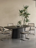 Barocco İtalyan Still Oval Ahşap Yemek Masası 100x180 thumbnail 1