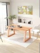 Nepal Ahşap Mutfak Masası 90x170 thumbnail 1