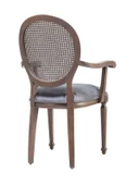 Madalyon Kolçaklı Hazeranlı Ahşap Klasik Sandalye thumbnail 11