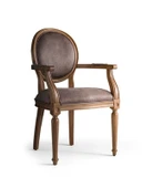 Madalyon Kolçaklı Ahşap Klasik Sandalye thumbnail 2