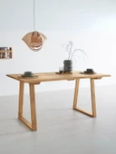 Nepal Ahşap Mutfak Masası 100x200 thumbnail 2