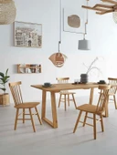 Nepal Ahşap Mutfak Masası 100x200 thumbnail 1