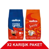 Crema e Gusto Classico + Suerte Çekirdek Kahve (1000gr) 2'Li Paket - 1