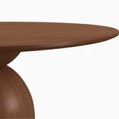 Elera İskandinav Doğal Ahşap Mutfak Masası 120x120 thumbnail 12