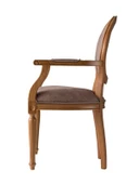 Madalyon Kolçaklı Ahşap Klasik Sandalye thumbnail 3