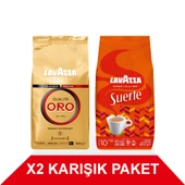 Qualità Oro + Suerte Çekirdek Kahve (1000gr) 2'Li Paket - 1