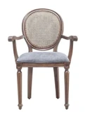 Madalyon Kolçaklı Hazeranlı Ahşap Klasik Sandalye thumbnail 12