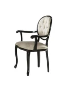 Madalyon Kolçaklı Kapitoneli Sandalye thumbnail 2