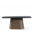 Barocco İtalyan Still Oval Ahşap Yemek Masası 100x200 thumbnail 3