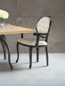 Madalyon Kolçaklı Kapitoneli Sandalye thumbnail 5